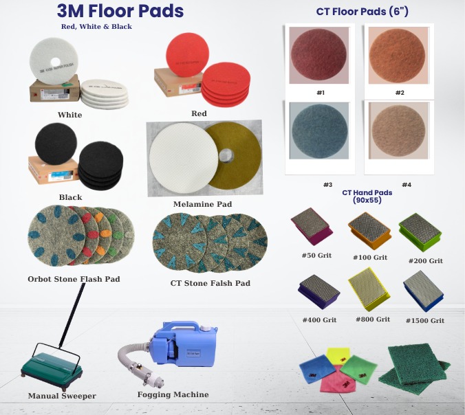 Floor Preparation Pads and Commercial Cleaning Products