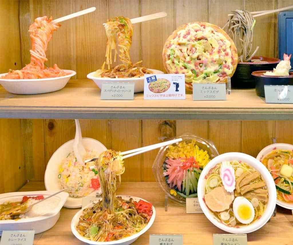 Retail brand visual merchandising replica food